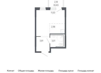 Продам квартиру студию, 21.5 м2, Тюменская область