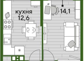 Продается 1-ком. квартира, 37.5 м2, Краснодарский край
