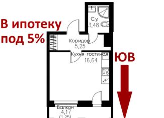 Продается квартира студия, 29.5 м2, Санкт-Петербург, Благодатная улица, 50, Благодатная улица