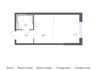 Продам квартиру студию, 25.8 м2, Красногорск, жилой комплекс Спутник, 24