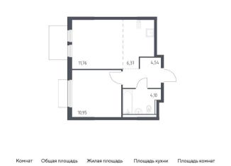 Продается однокомнатная квартира, 37.7 м2, Московская область, микрорайон Пригород Лесное, к18