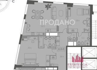 Продаю трехкомнатную квартиру, 111 м2, Москва, Мытная улица, 40к2, район Якиманка