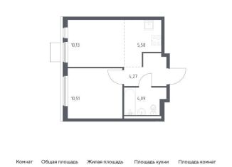 Продается однокомнатная квартира, 34.6 м2, Московская область, жилой комплекс Горки Парк, 8.2