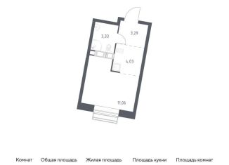 Продается квартира студия, 21.7 м2, поселение Филимонковское, жилой комплекс Цветочные Поляны, к8