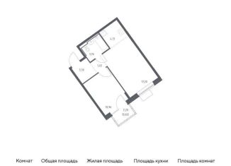 Продажа 1-ком. квартиры, 41.5 м2, Москва
