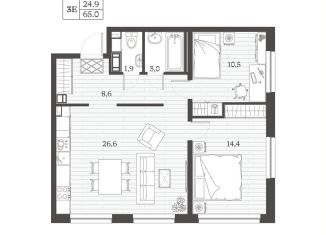 2-комнатная квартира на продажу, 65 м2, Дербент