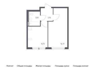Продажа 1-комнатной квартиры, 34.7 м2, село Остафьево, жилой комплекс Остафьево, к20