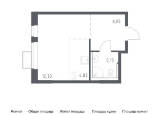 Квартира на продажу студия, 25.9 м2, Московская область, микрорайон Пригород Лесное, к14.2