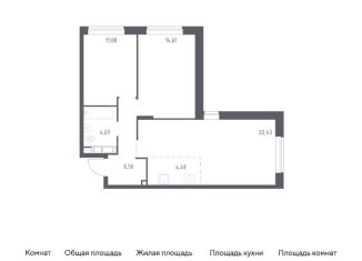 2-комнатная квартира на продажу, 63.2 м2, Балашиха