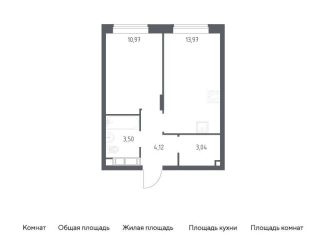 Продаю 1-комнатную квартиру, 35.6 м2, Балашиха