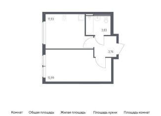 Продам однокомнатную квартиру, 35.5 м2, Москва, жилой комплекс Остафьево, к22