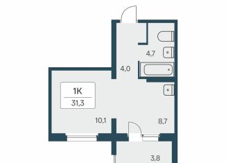 Продам 1-комнатную квартиру, 31.3 м2, Новосибирская область