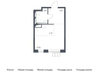 Квартира на продажу студия, 27 м2, поселение Рязановское, жилой комплекс Алхимово, к12