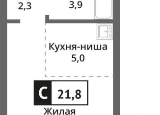 Продажа однокомнатной квартиры, 21.8 м2, Московская область
