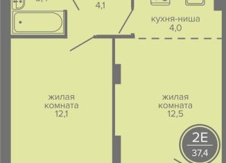 Продается 2-комнатная квартира, 37.4 м2, Пермь, шоссе Космонавтов, 309А, Индустриальный район