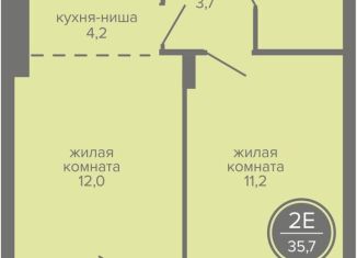 Продам 2-комнатную квартиру, 35.7 м2, Пермский край, шоссе Космонавтов, 309А