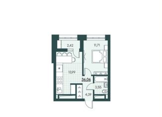 Продам 1-комнатную квартиру, 36.1 м2, Курганская область