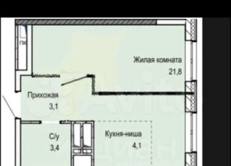 Сдаю однокомнатную квартиру, 33 м2, Московская область, Парковая улица, 44к1