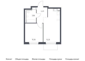Продаю 1-комнатную квартиру, 33.9 м2, Ленинградская область