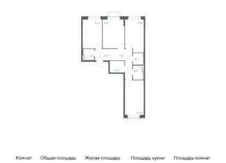 Продается 3-ком. квартира, 78.2 м2, Москва, жилой комплекс Квартал Марьино, к2