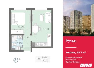 Продам 1-комнатную квартиру, 30.7 м2, Санкт-Петербург