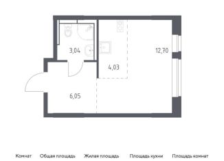Продается квартира студия, 25.8 м2, Ленинский городской округ, жилой комплекс Новое Видное, 16.1