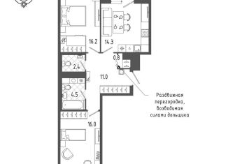 Продам двухкомнатную квартиру, 67.2 м2, Санкт-Петербург, Измайловский бульвар, 11, Адмиралтейский район