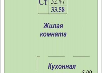 Продам квартиру студию, 33.6 м2, Новосибирск, улица В. Высоцкого, 144/2, метро Речной вокзал