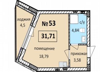 Однокомнатная квартира на продажу, 31.7 м2, Балтийск