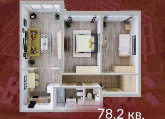 Продажа 3-комнатной квартиры, 78.2 м2, Кемерово, Солнечный бульвар, 22, ЖК Солнечный Бульвар