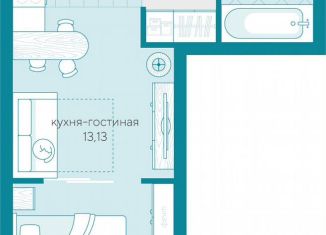 Продажа квартиры студии, 29.2 м2, Тюмень, Краснооктябрьская улица, 14, ЖК Скандиа. Квартал на Берегу