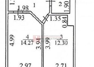 1-ком. квартира на продажу, 37.1 м2, Старый Оскол, микрорайон Будённого, 16, ЖК Радуга