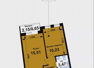 Однокомнатная квартира на продажу, 33 м2, Кстово, ЖК Ватсон