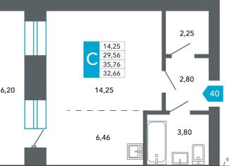 Продается квартира студия, 32.7 м2, Чита, Нерчинско-Заводская улица, 6/8