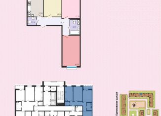 Продаю 3-комнатную квартиру, 74.1 м2, Кингисепп, Крикковское шоссе