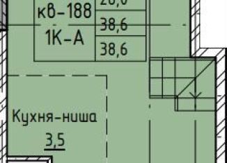 Продаю 1-ком. квартиру, 38.6 м2, Чита