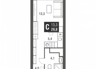Продажа квартиры студии, 26.5 м2, Москва, проезд Серебрякова, 11к2, метро Свиблово