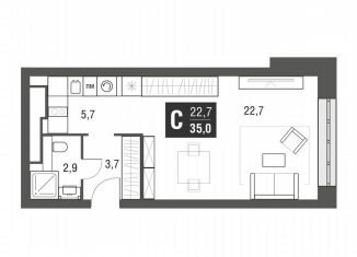 Продается квартира студия, 34.7 м2, Москва, проезд Серебрякова, 11к2, метро Свиблово
