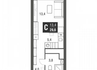 Продаю квартиру студию, 26.3 м2, Москва, проезд Серебрякова, 11к2, метро Свиблово