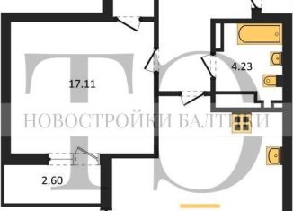 Продаю однокомнатную квартиру, 57.8 м2, Калининград, Ленинградский район, улица Старшины Дадаева, 2