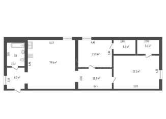 Продам 2-комнатную квартиру, 113.2 м2, деревня Дударева, Академический проезд, 10