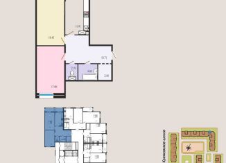 Продам двухкомнатную квартиру, 70.1 м2, Кингисепп, Крикковское шоссе, 34