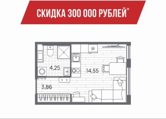 Продам квартиру студию, 22.7 м2, Санкт-Петербург, муниципальный округ Пулковский Меридиан