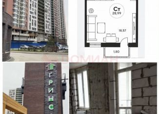 Продам квартиру студию, 29 м2, Ростов-на-Дону, ЖК Гринсайд, улица Нансена, 109/5