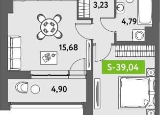 Продам 1-комнатную квартиру, 40.2 м2, Санкт-Петербург, Пулковское шоссе, 30, Пулковское шоссе