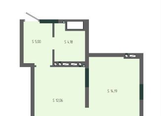 Однокомнатная квартира на продажу, 35.4 м2, Новокузнецк