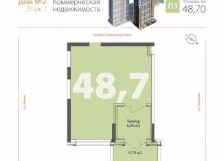 Продажа торговой площади, 48.7 м2, Нижний Новгород, проспект Ленина, 98Дк1, метро Кировская