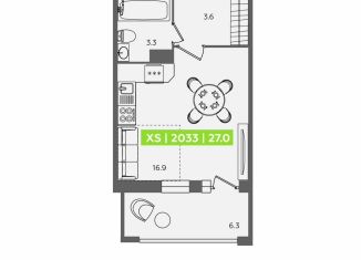Продам квартиру студию, 27 м2, Санкт-Петербург, Приморский район, Планерная улица, 87к1