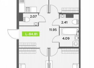 Продаю 3-комнатную квартиру, 84.8 м2, Санкт-Петербург, муниципальный округ Звёздное