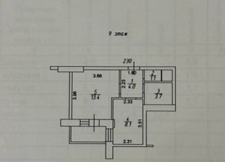 Продажа однокомнатной квартиры, 30 м2, Воронеж, Костромская улица, 13